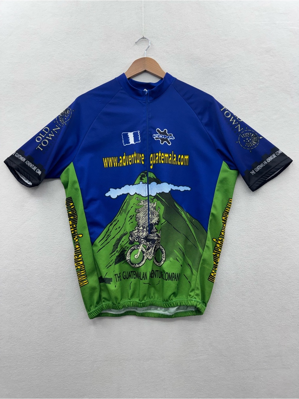Vintage Old Town Men’s XL The Guatemalan Adventure Company Cycling Jersey
